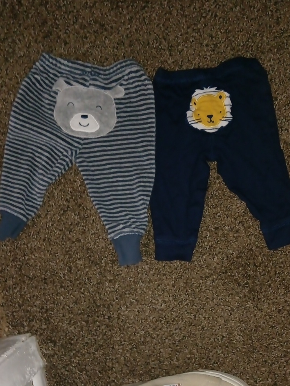 Baby Boys' Navy and Gray Bear & Lion Jogger Pants- Carter's